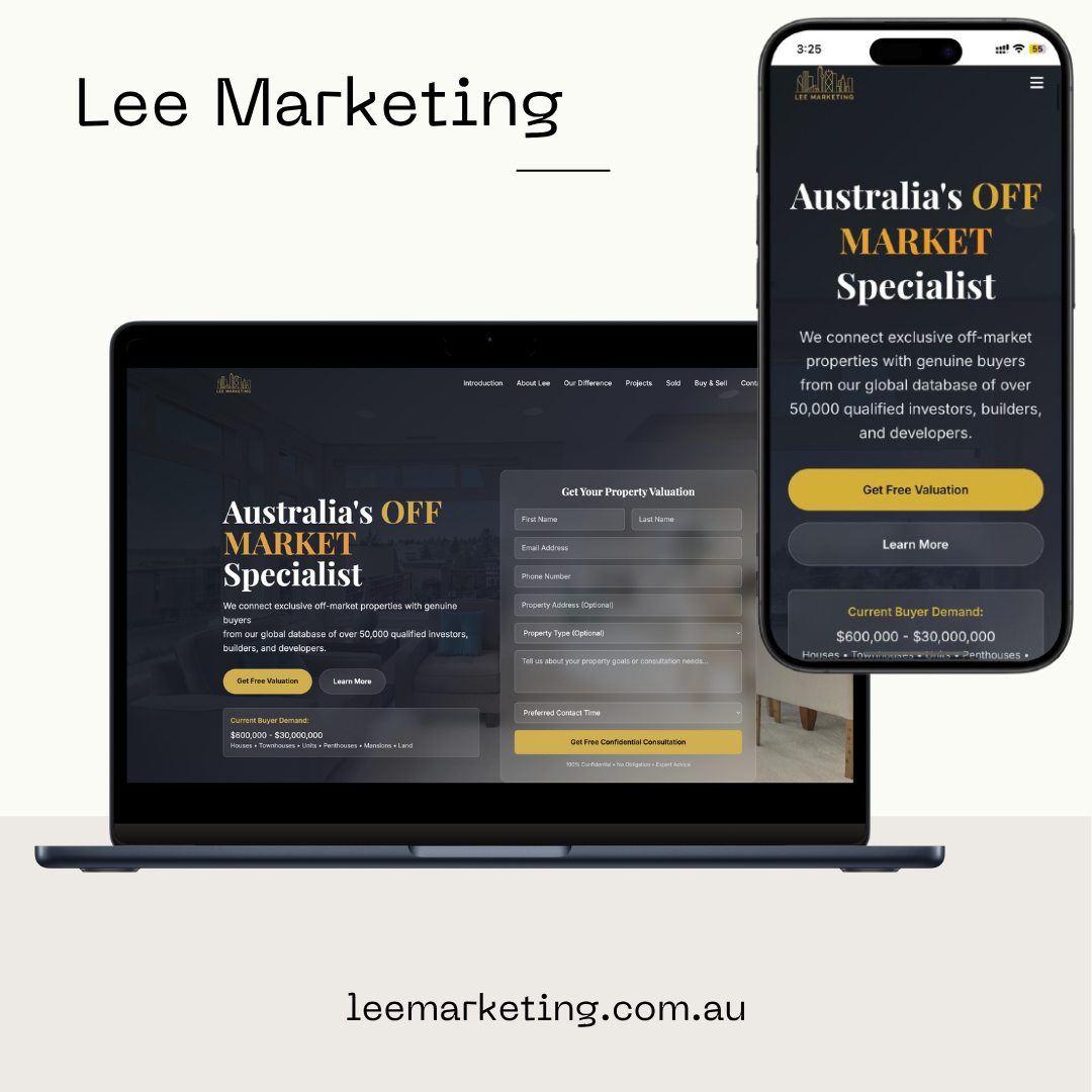 Lee Marketing Website & CRM Integration